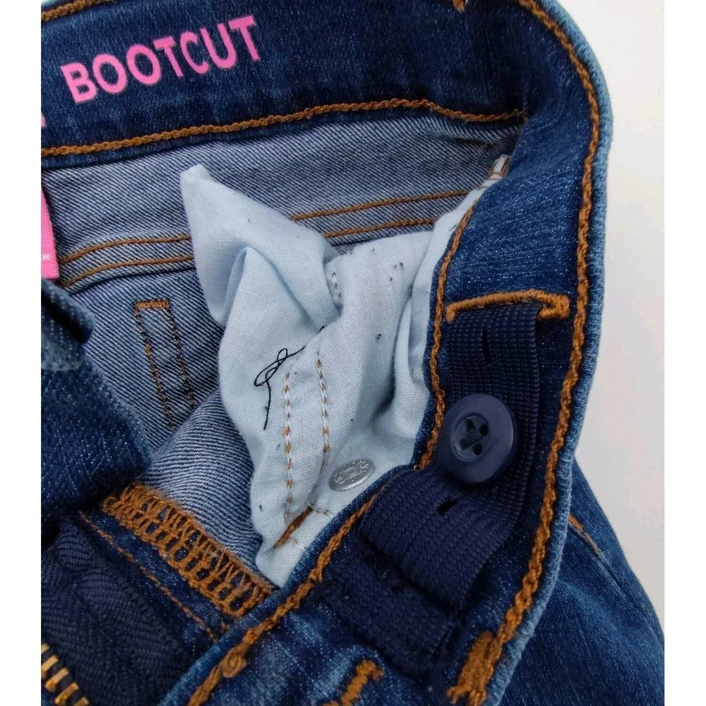 Childrens Place Jeans Youth Girls 8 Blue‎ Bootcut Stretch Adjust📸SEE📏📸